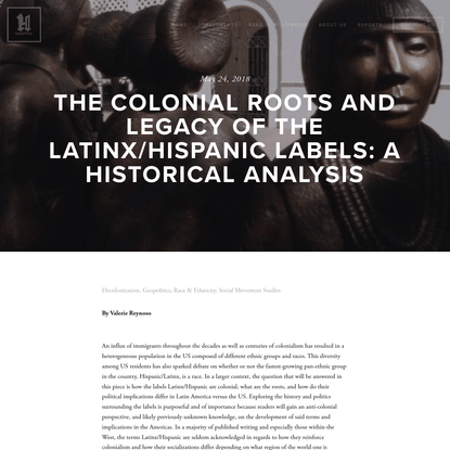 The Colonial Roots and Legacy of the Latinx/Hispanic Labels: A Historical Analysis - Hampton Institute