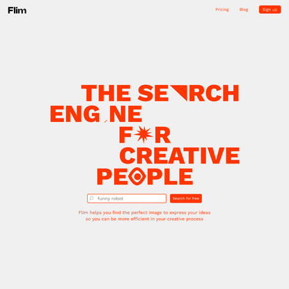 Flim | The search engine for creative people