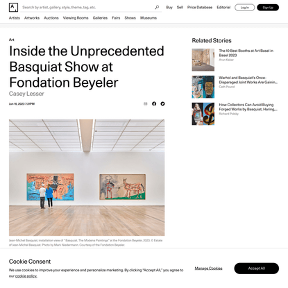 Inside the Unprecedented Basquiat Show at Fondation Beyeler | Artsy
