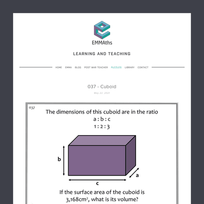 Puzzles - EMMAths: Learning and Teaching