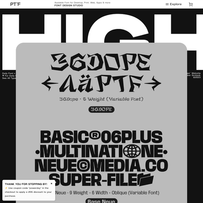 Power Type™ Foundry — Font Design Studio 👋🏻