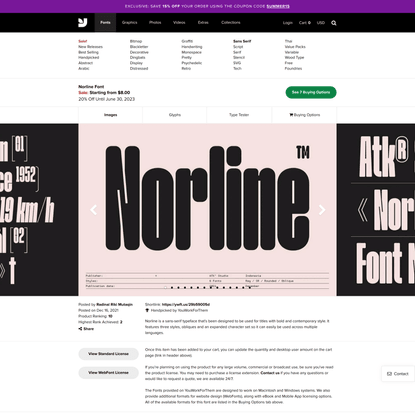 Norline Font - YouWorkForThem