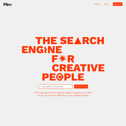 Flim | The search engine for creative people