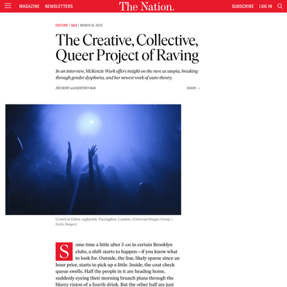 The Creative, Collective, Queer Project of Raving