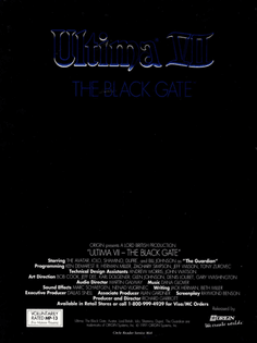 Ad for Ultima VII: The Black Gate (1992)