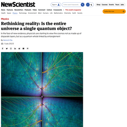 Rethinking reality: Is the entire universe a single quantum object?