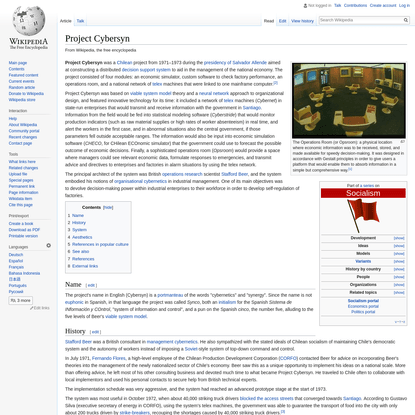 Project Cybersyn - Wikipedia