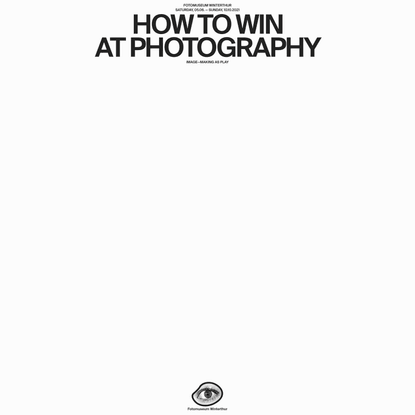 How to win at photography