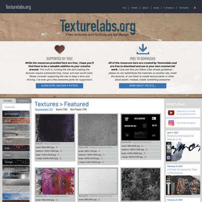 Free Textures And Tutorials For Design And Illustration!