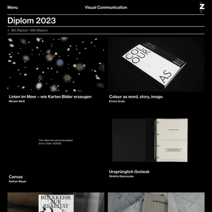 Diplom 2023 – Visual Communication ZHdK