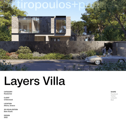 Layers Villa | Potiropoulos+Partners Architecture