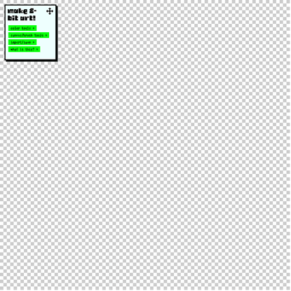 make 8-bit art!