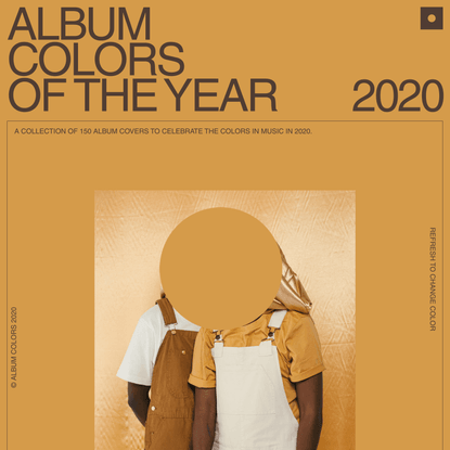 2020 - Album Colors Of The Year