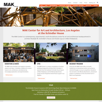 MAK Center for Art and Architecture, Los Angeles