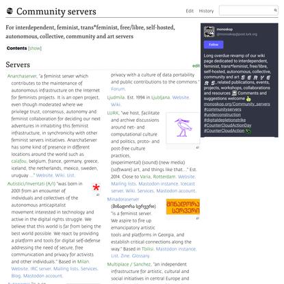 Community servers - Monoskop