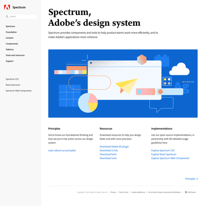 Spectrum, Adobe’s design system