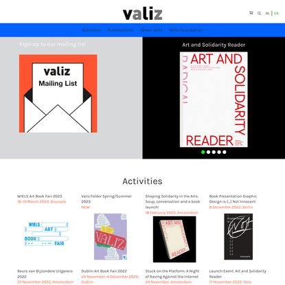 Valiz, book and cultural projects