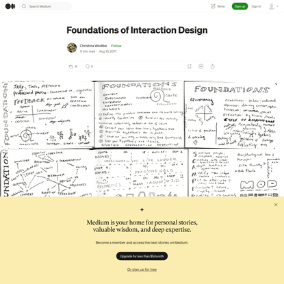 Foundations of Interaction Design