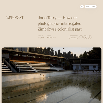 WePresent | Jono Terry’s photos interrogate Zimbabwe’s colonialist past