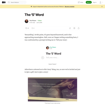 The ‘S’ Word