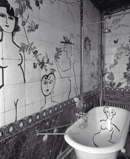 Saul Steinberg, Bathroom, 1955