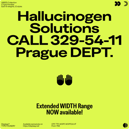 Greed Narrow - Displaay Type Foundry