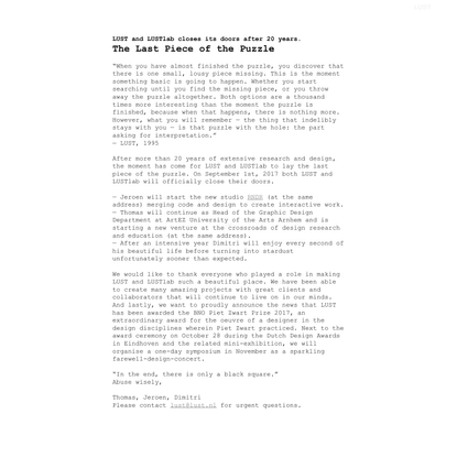 LUST | Graphic and Interactive Design | Grafisch en Interactief Ontwerp