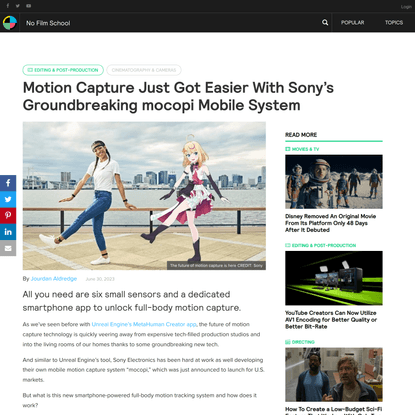 Motion Capture Just Got Easier With Sony’s Groundbreaking mocopi Mobile System