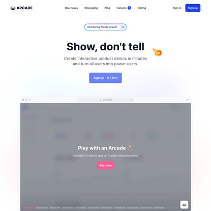Arcade | Create Interactive Product Demos