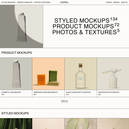 Copal | Packaging Mockups & Digital Goods For Designers