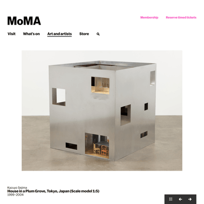 Kazuyo Sejima. House in a Plum Grove, Tokyo, Japan (Scale model 1:5). 1999–2004 | MoMA