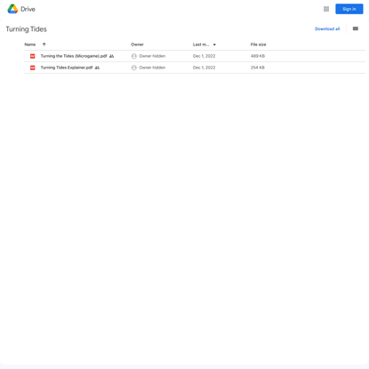 Turning Tides - Google Drive