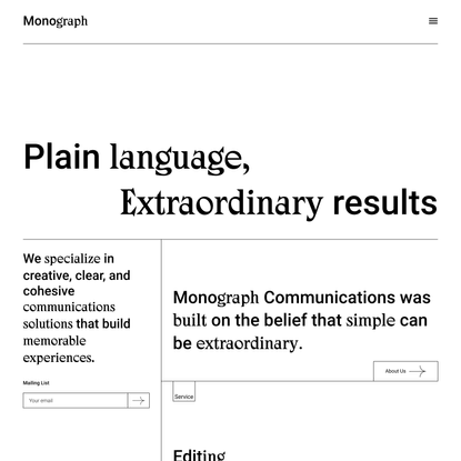 Monograph Communications