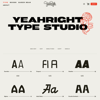 Yeahright Type Studio