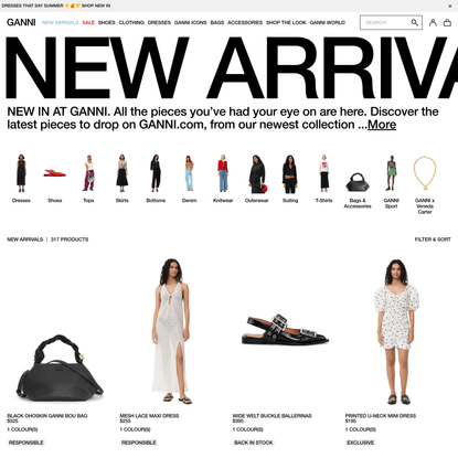 New Arrivals | Clothing, Accessories & Shoes | GANNI US