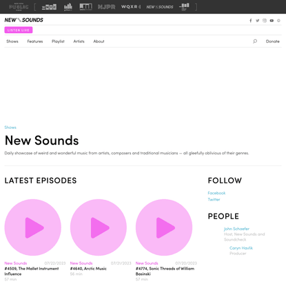 New Sounds | New Sounds | Hand-picked music, genre free