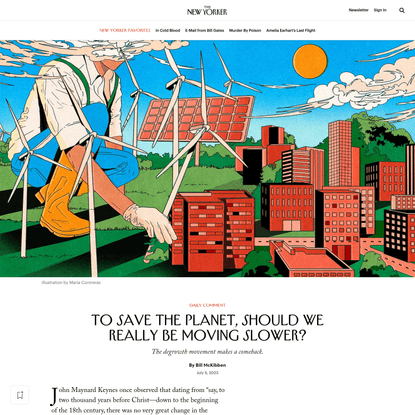 To Save the Planet, Should We Really Be Moving Slower? | The New Yorker