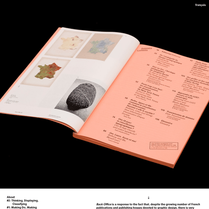 Back Office | An annual research journal encompassing graphic design and digital activities
