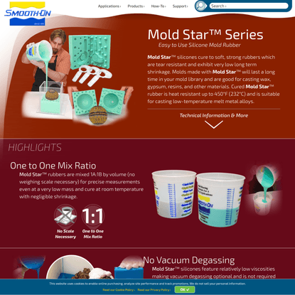 Mold Star™ Series, Easy to Use Silicone Mold Rubber