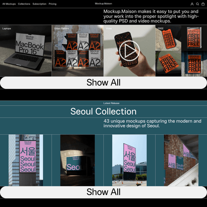 High-quality Mockups with real Photography, no CGI – Mockup.Maison