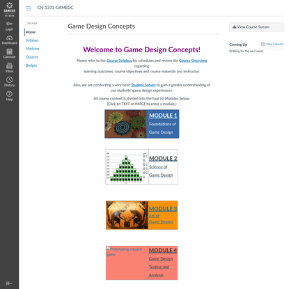 Game Design Concepts