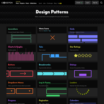 Design Patterns on CodePen