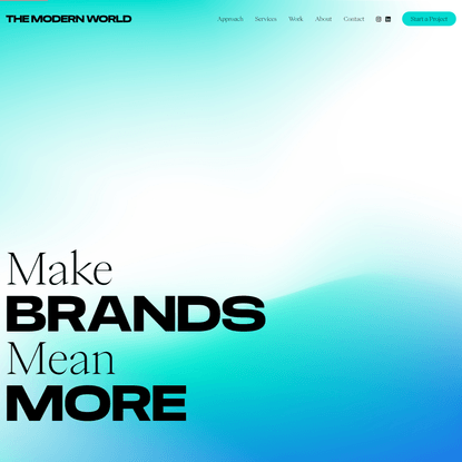 Home Page - The Modern World
