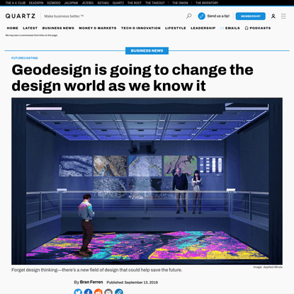 Geodesign is going to change futurism as we know it