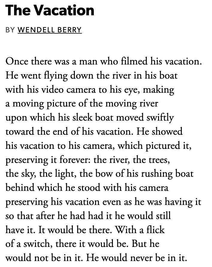 Wendell Berry, New Collected Poems, Counterpoint, 2012.