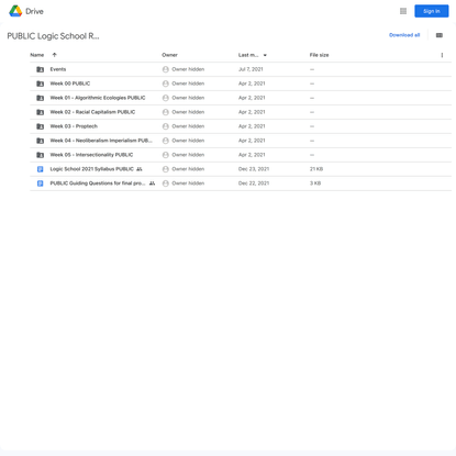 PUBLIC Logic School Readings and Materials - Google Drive