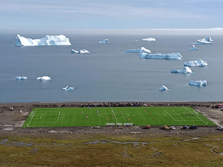 Greenland football pitch