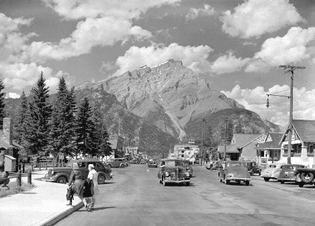 Banff, Alberta in 1940
