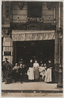 Aux Deux Marmousets, Maison P. Pagès, 1, rue Abel (12e arr.). Paris, 1910