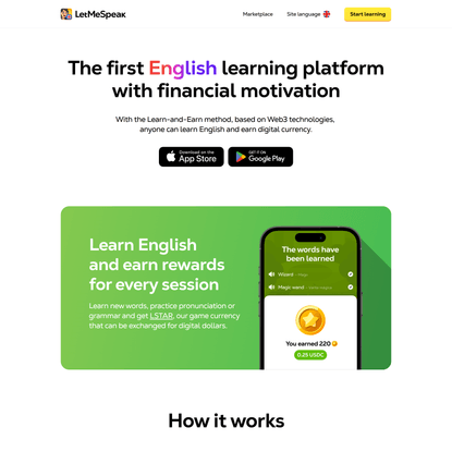 LetMeSpeak – Learn English and Earn